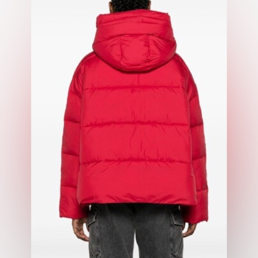 SAVE THE DUCK Red Keri Hooded Padded Jacket Synthetic Down Animal Free Size XXL - Picture 3 of 11